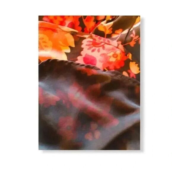 LOFT Ruffle Trim Flowy Long Sleeves Blouse - Picture 5 of 6